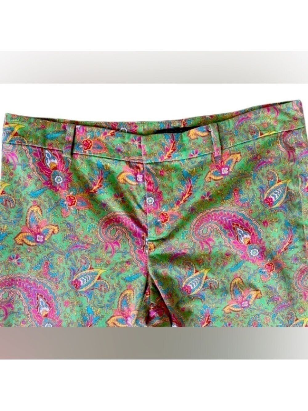 Lauren Ralph Lauren Paisley Capri Cotton Pants. Size 6P - Picture 3 of 5